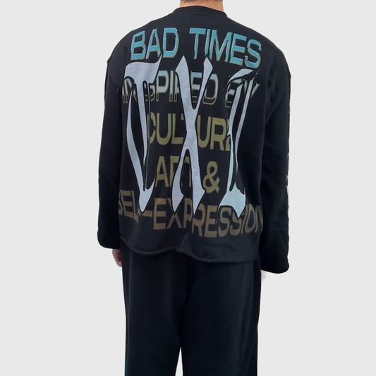 TXL BADTIMES DSTRSD Crewneck