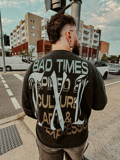TXL BADTIMES DSTRSD Crewneck